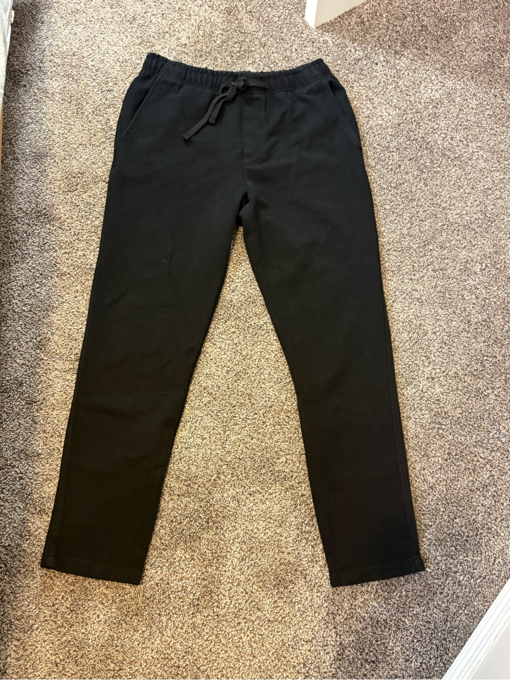 Zara Men's Black Drawstring Slim Jogger Pants